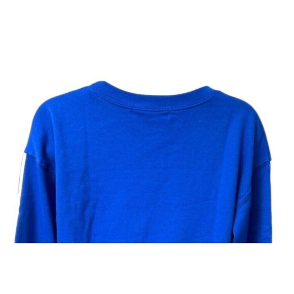 Wound Up S Blue Graphic Sweatshirt Busy Doing Nothing Cotton Blend Pullover Top - Picture 8 of 11